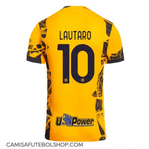 Camisa de time de futebol Inter Milan Lautaro Martinez #10 Replicas 3º Equipamento 2024-25 Manga Curta